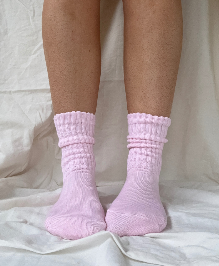 Scrunch Sock | Pink