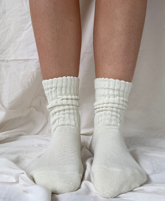 Scrunch Sock | Cream